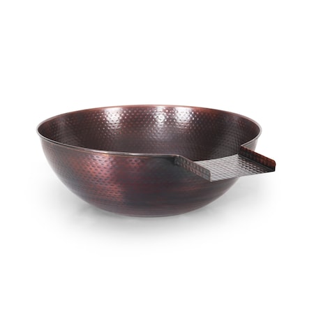 The Outdoor Plus 27 Sedona Hammered Copper Water Bowl OPT-27RCPRWO